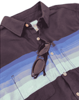 Men’s High Water Shirt - Horizon Stripe, Deep Water