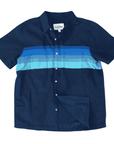 Men’s High Water Shirt - Horizon Stripe, Deep Water