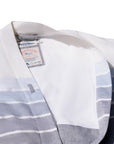 Men's El Garibaldi Robe - Indigo Stripe, Blue Water