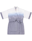 Men's El Garibaldi Robe - Indigo Stripe, Blue Water