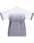Men's El Garibaldi Robe - Indigo Stripe, Blue Water