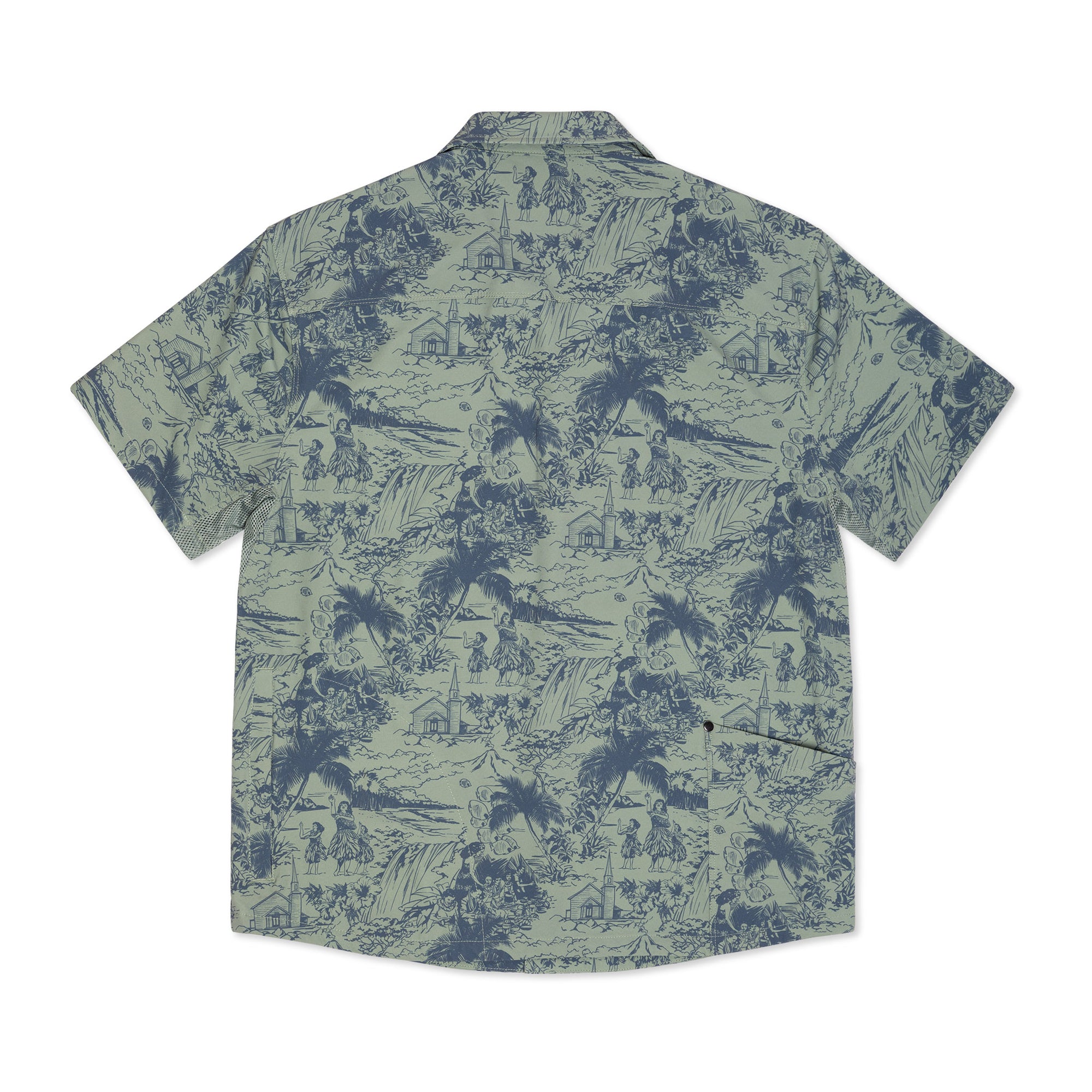 Men’s MTB High Water Shirt -  Island Time Faded Fern