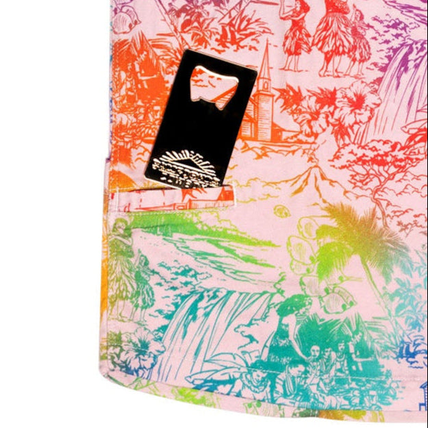 Men’s Stretch Tropic High Water Shirt - Island Time, Pride