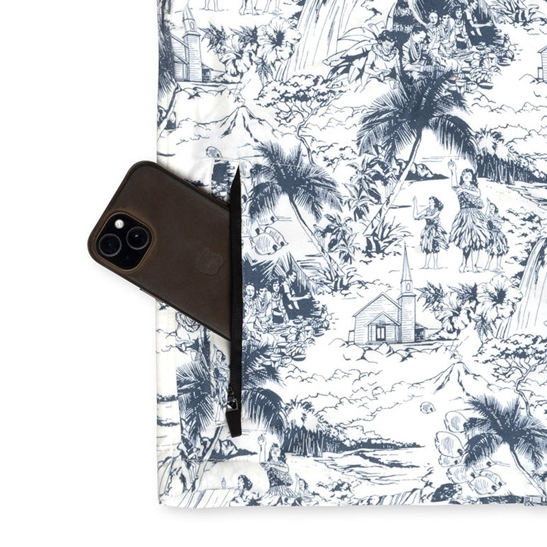 Men’s Stretch High Water Shirt - Island Time, White Sand
