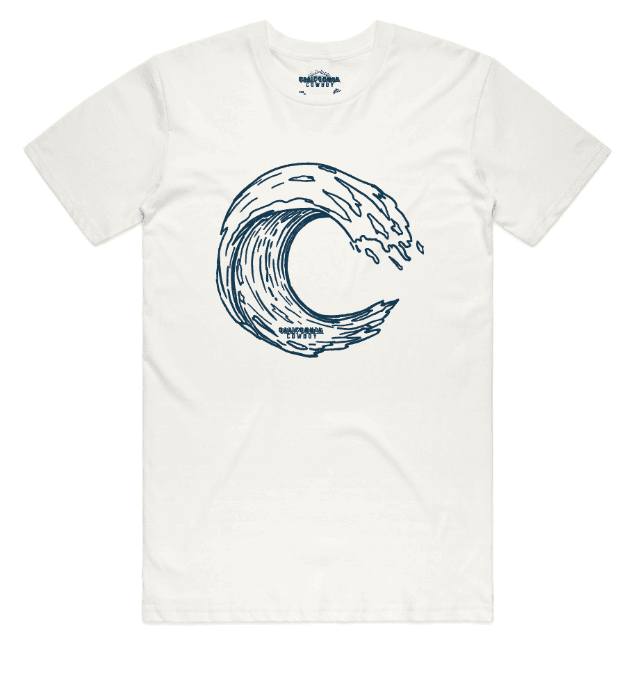 Men's Combed Cotton Tee - Roiling C, Sand