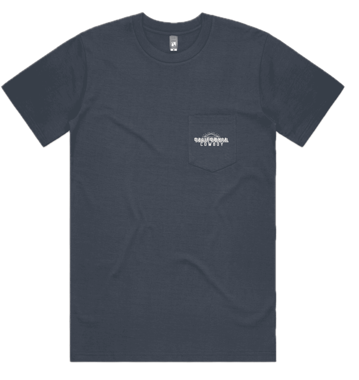 Men's Combed Cotton Tee - Logo Pocket Tee, Pacific