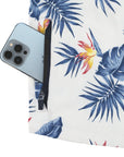 Men’s Stretch Tropic High Water Shirt - Bird of Paradise, White Sand