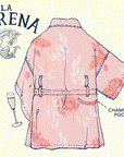 Women’s La Sirena Robe (Long) - Vintage Floral, Farallon Navy