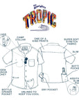 Men’s Tropic High Water Shirt - Farallon Navy