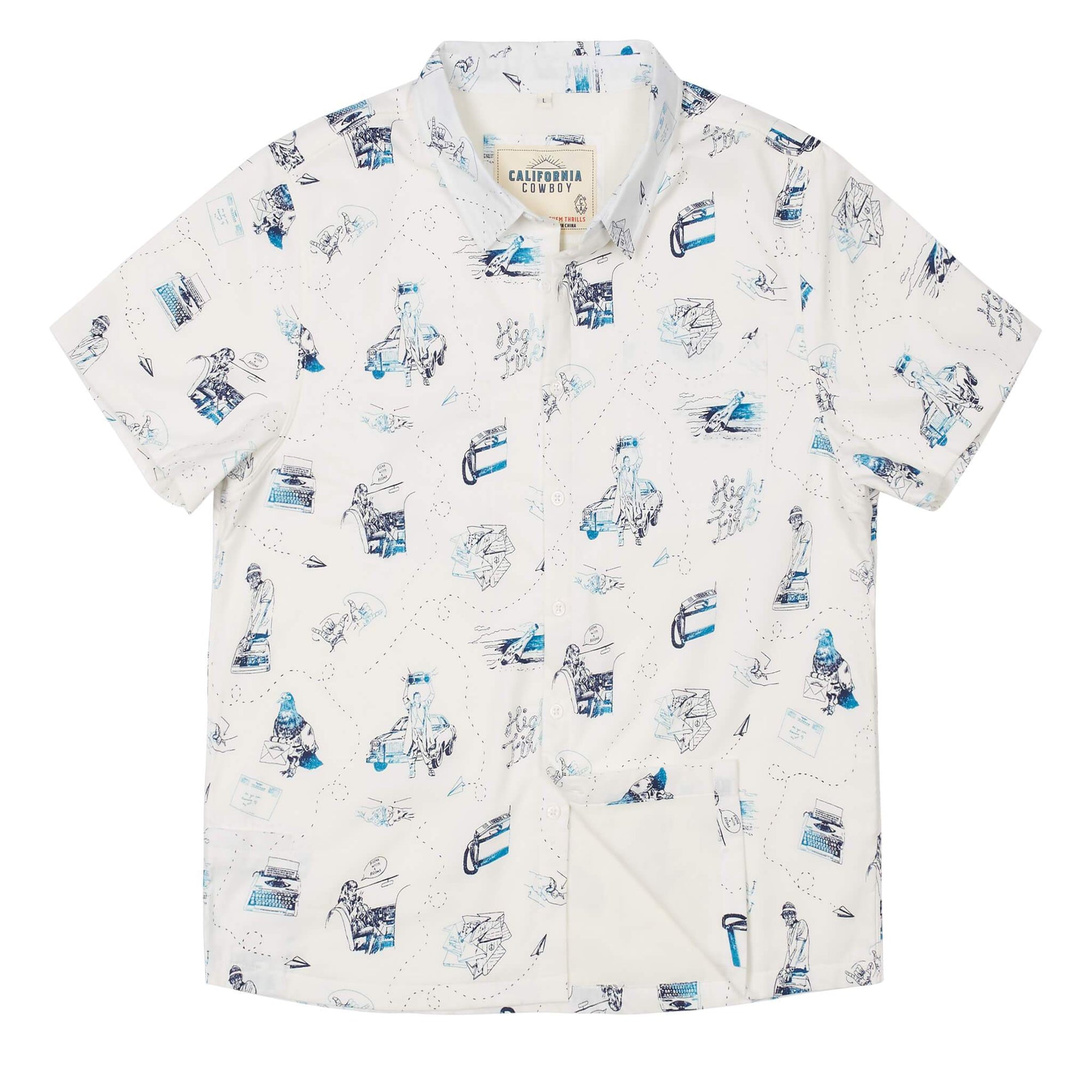 Men’s High Water Shirt - The Analog, White Sand
