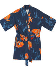Women’s La Sirena Robe - Garibaldi Fish, Farallon Navy
