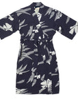 Women’s La Sirena Robe (Long) - Vintage Floral, Farallon Navy
