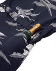Women’s La Sirena Robe (Long) - Vintage Floral, Farallon Navy
