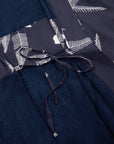 Women’s La Sirena Robe (Long) - Vintage Floral, Farallon Navy