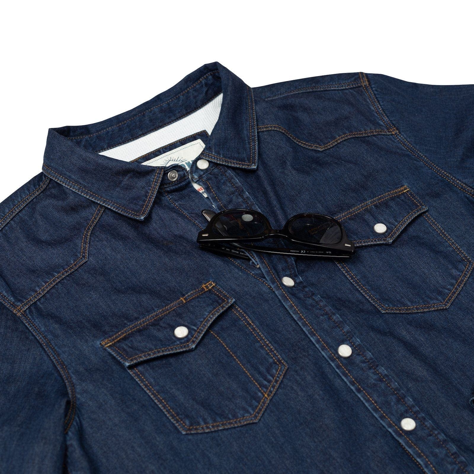 Men’s Western High Sierra Shirt - Sea Ranch Indigo HSMF