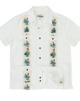 Men’s Tropic High Water Shirt - Guayabera, Agave White Sand