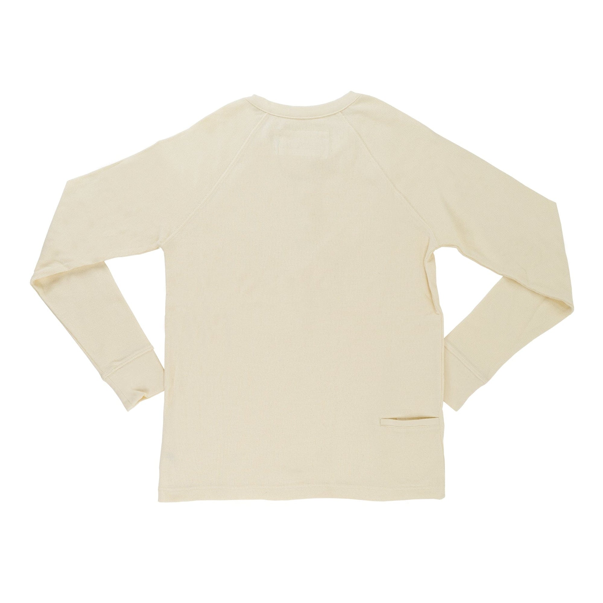 Men’s Organic Thermal Henley - White Sand
