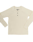 Men’s Organic Thermal Henley - White Sand