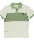Men’s Polo - Surf Stripe, White Sand/Sagebrush