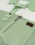 Men’s Polo - Surf Stripe, White Sand/Sagebrush