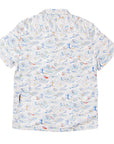 Men’s High Water Shirt - Paint By Numbers Wave, White Sand