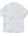 Men’s High Water Shirt - Paint By Numbers Wave, White Sand