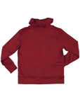 Women's Wagyu Fleece Cowl Neck - Burgundy?