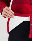 Women’s High Sierra Shirt - Cotton Poly-Thermal Lining - Model - Chilly Pepper Check - California Cowboy