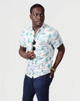 Men’s High Water Shirt - Motel Surf, White Sand