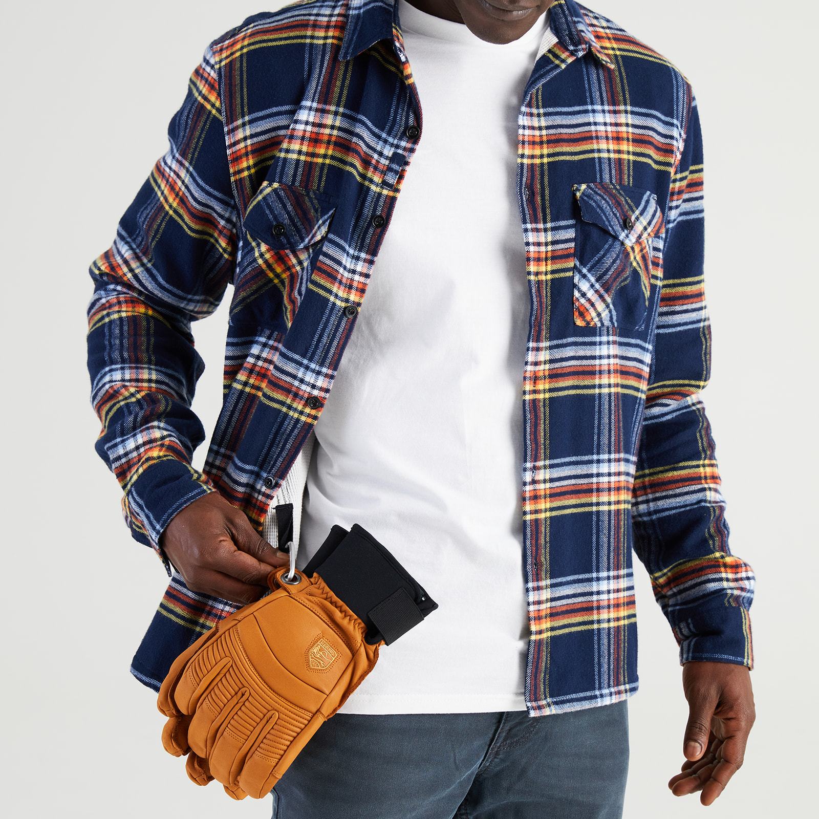 Men’s High Sierra Shirt - Gloves Loop - Daffy Plaid - California Cowboy