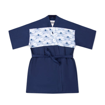 Men's El Garibaldi Robe - Rising Sun, Indigo