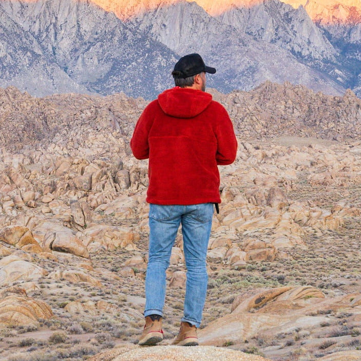 Unisex Astral Half Zip - Burnt Orange
