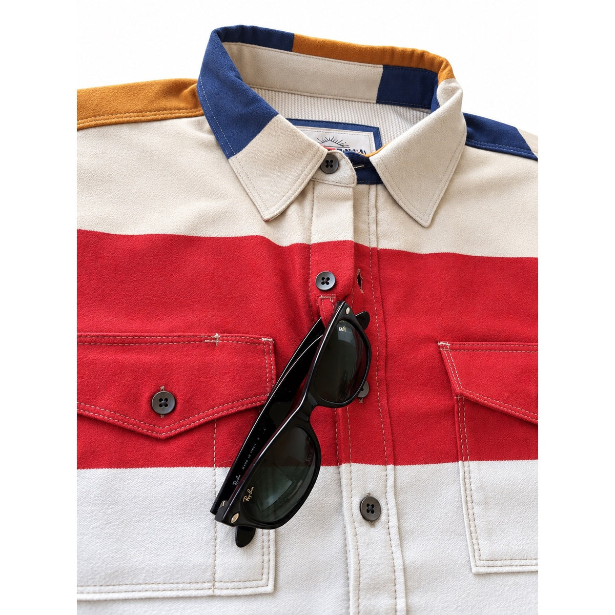 Men’s High Sierra Shirt - Gonzo Stripe, American Dream