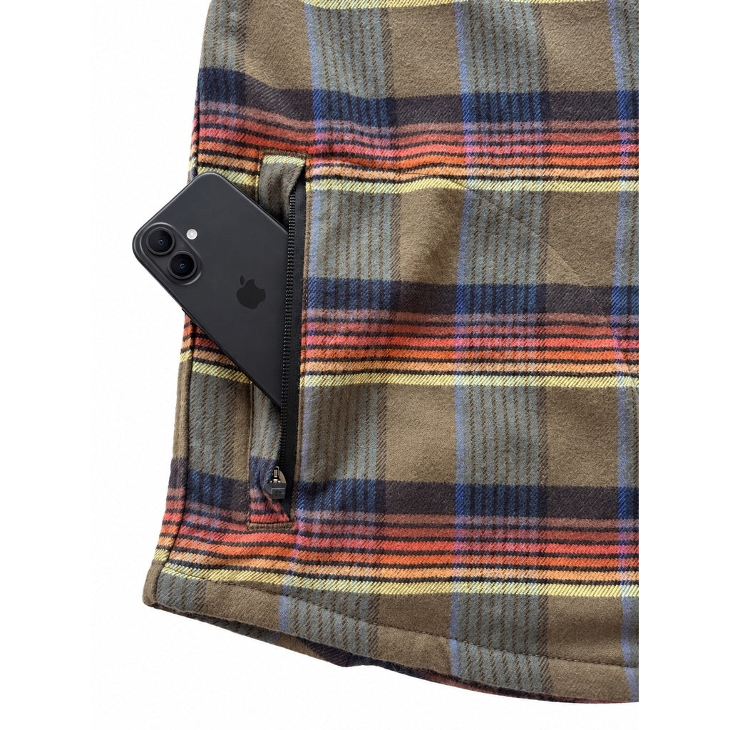 Men’s Stretch High Sierra Shirt - Olive Blanket Stripe