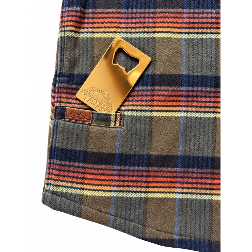 Men’s Stretch High Sierra Shirt - Olive Blanket Stripe