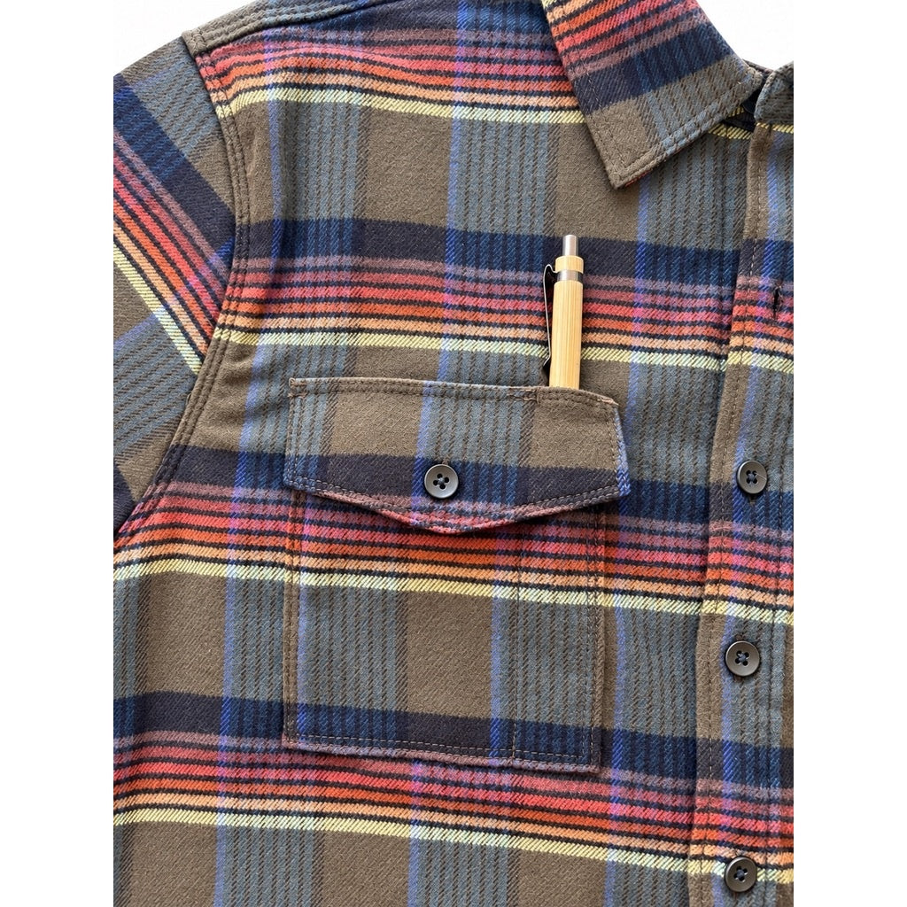 Men’s Stretch High Sierra Shirt - Olive Blanket Stripe