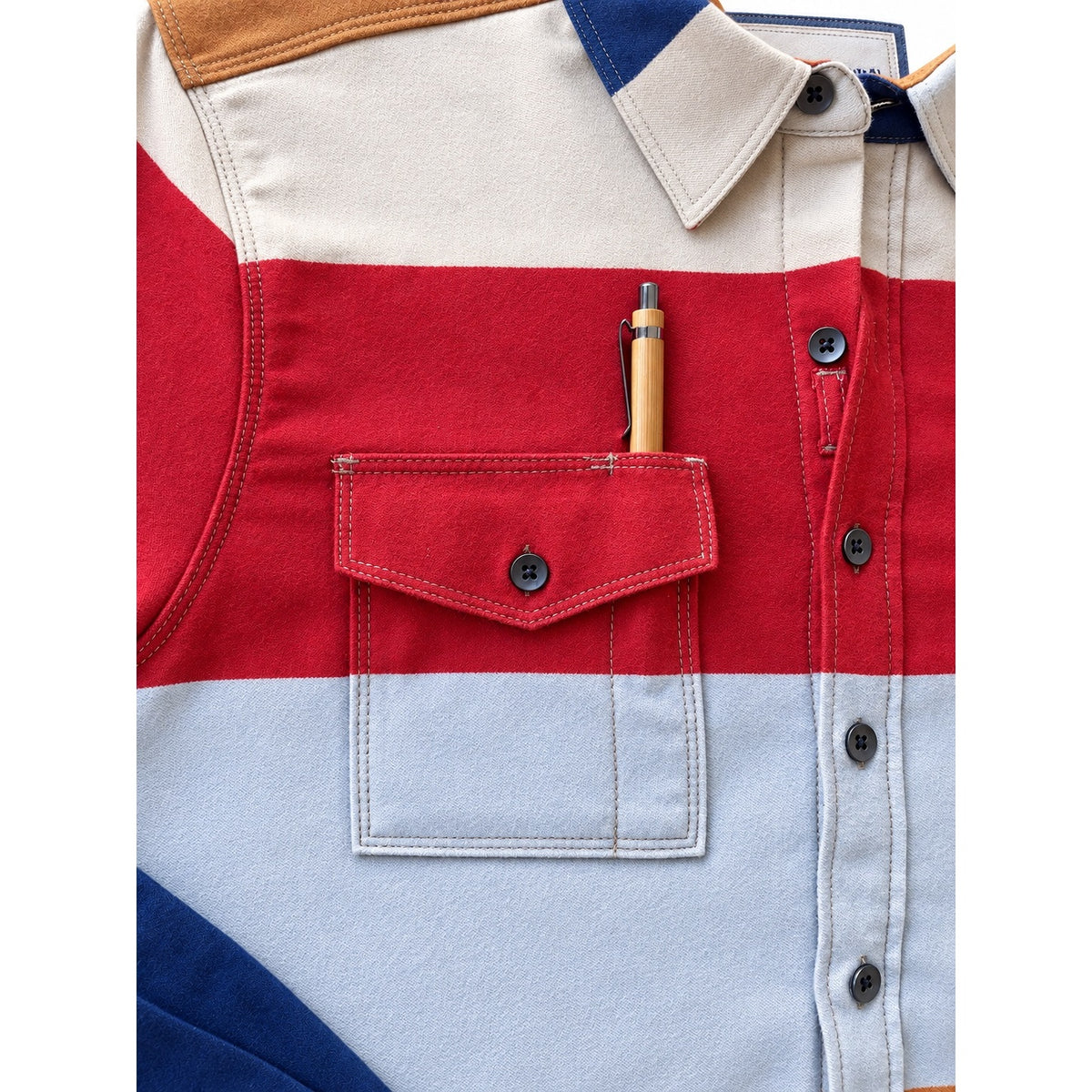 Men’s High Sierra Shirt - Gonzo Stripe, American Dream