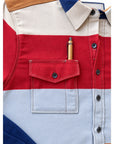 Men’s High Sierra Shirt - Gonzo Stripe, American Dream