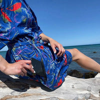 Women’s La Sirena Robe - Riviera Flora, Playa Azul