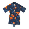 Women’s La Sirena Robe - Garibaldi Fish, Farallon Navy