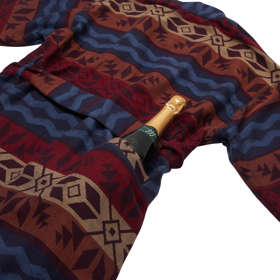 Women’s La Sirena Robe (Long) - Fireside Fair Isle, Ember